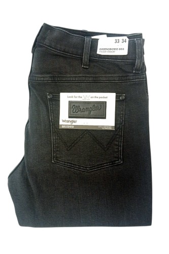 Wrangler Greensboro 803 Regular Straight Ashley jeans męskie ciemnoszare
