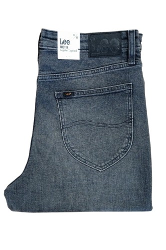 Lee Austin Regular Tapered Dark Smoke jeansy męskie szare