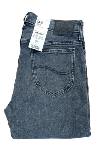 Lee Rider Slim Worn In Shadow jeansy męskie szare