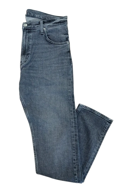 Lee Rider Slim Worn In Shadow jeansy męskie szare - widok z przodu