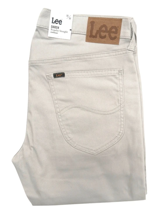 Lee Daren Regular Straight Drizzle spodnie męskie jasnoszare