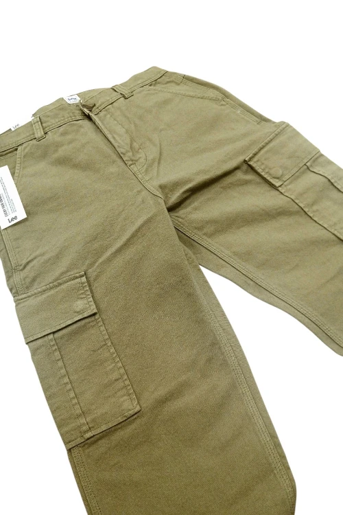 Lee Cargo Pant Relaxed Olive Green bojówki zielone męskie