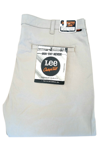 Lee Slim Straight Cashmere spodnie materiałowe beżowe męskie