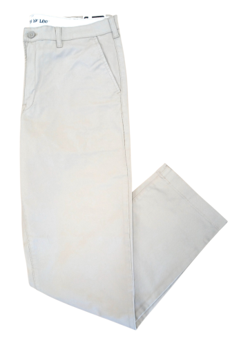Lee Slim Straight Cashmere spodnie materiałowe beżowe męskie - widok z przodu