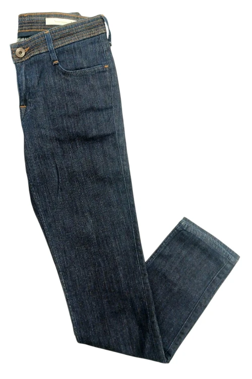 Lee Scarlett Blue Used granatowe jeasny damskie rurki - widok z przodu