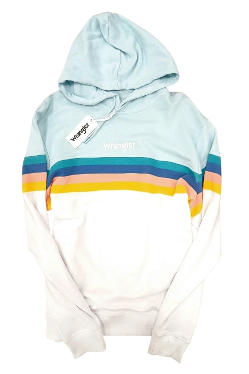 Wrangler Rainbow Hoodie bluza męska kolorowa