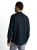 Granatowa koszula męska na stójce bawełniano-lniana Tom Tailor Regular Cotton Linen Shirt - widok z tyłu