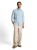 Koszula męska błękitna z długim rękawem Tom Tailor Structured Shirt Regular - ujęcie całego modela