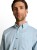 Koszula męska błękitna z długim rękawem Tom Tailor Structured Shirt Regular - zbliżenie na kołnierzyk