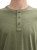 Koszulka z długim rękawem męska zielona Tom Tailor Long-sleeved cotton Henley - zbliżenie na guziki